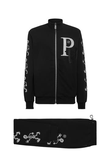 PHILIPP PLEIN Sweatjacke SKELETON 02 | black