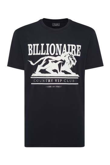 BILLIONAIRE Kurzarm-Rundhals-T-Shirt LION