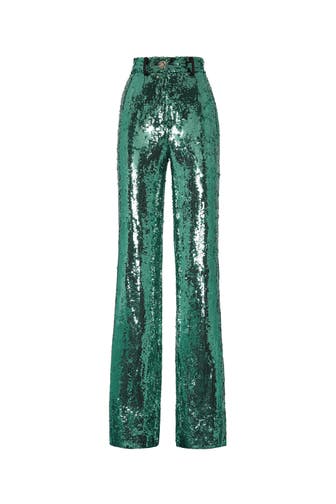 PHILIPP PLEIN Business-Hose 05 | green Loose Fit