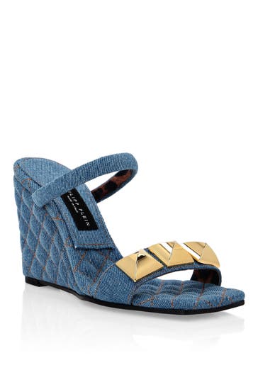 PHILIPP PLEIN Sandalen 08FA | MediumBlueDenim