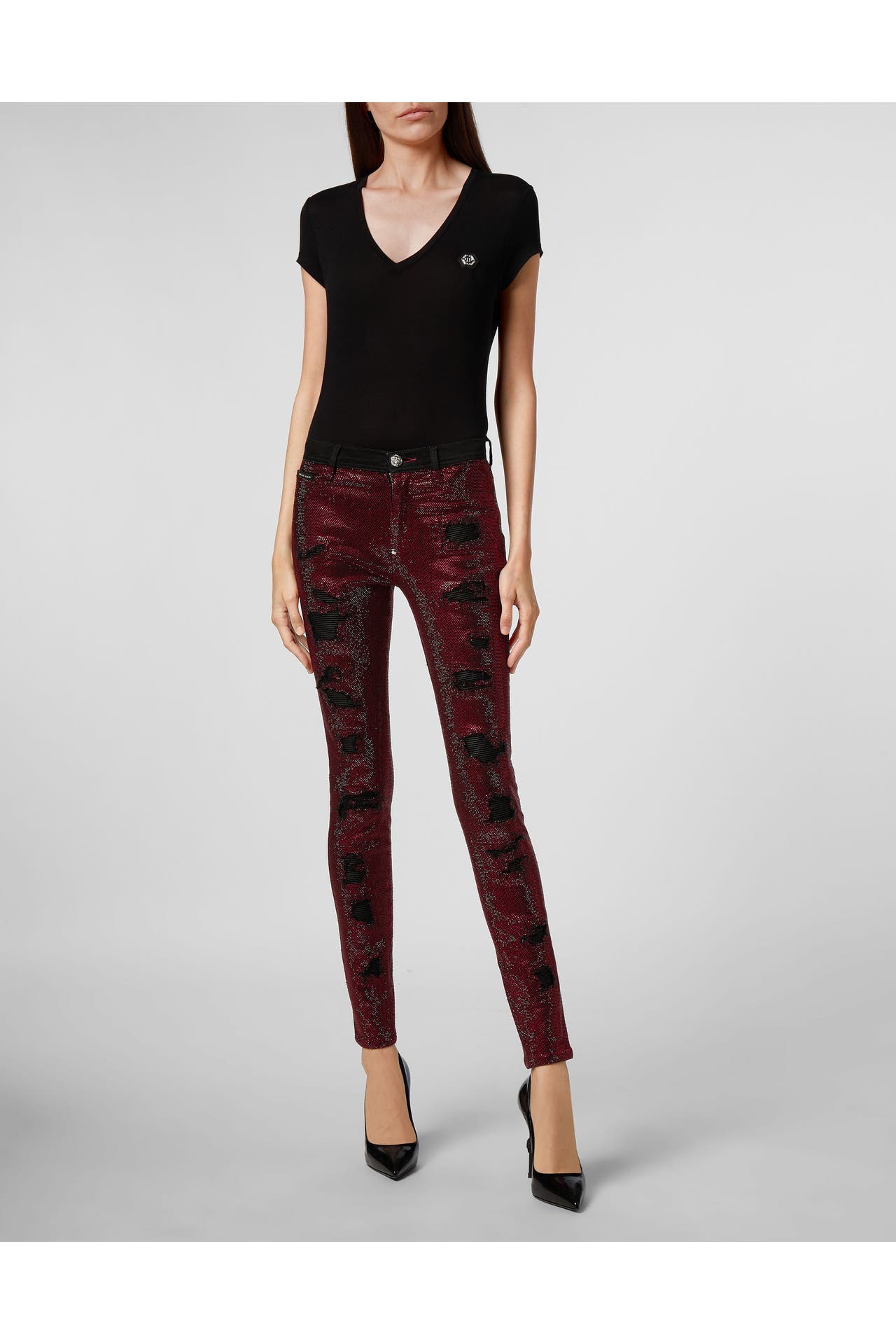PHILIPP PLEIN Jeans 13 | red Skinny, Bild 1
