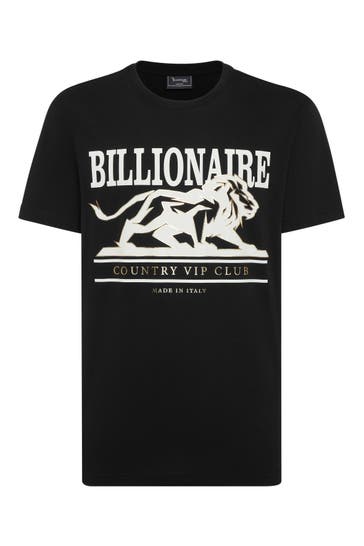 BILLIONAIRE Kurzarm-Rundhals-T-Shirt LION