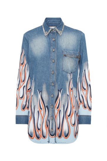 PHILIPP PLEIN Casual-Bluse RACING 13MI | Salt'N'Pepa