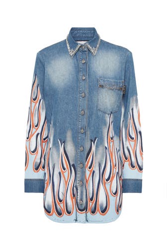 PHILIPP PLEIN Casual-Bluse RACING 13MI | Salt'N'Pepa