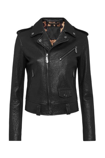 PHILIPP PLEIN Lederjacke ICONIC PLEIN 02 | black