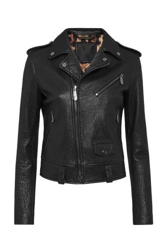 PHILIPP PLEIN Lederjacke ICONIC PLEIN 02 | black