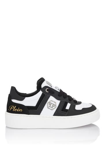 PHILIPP PLEIN Mix Materials Low-Top Sneakers