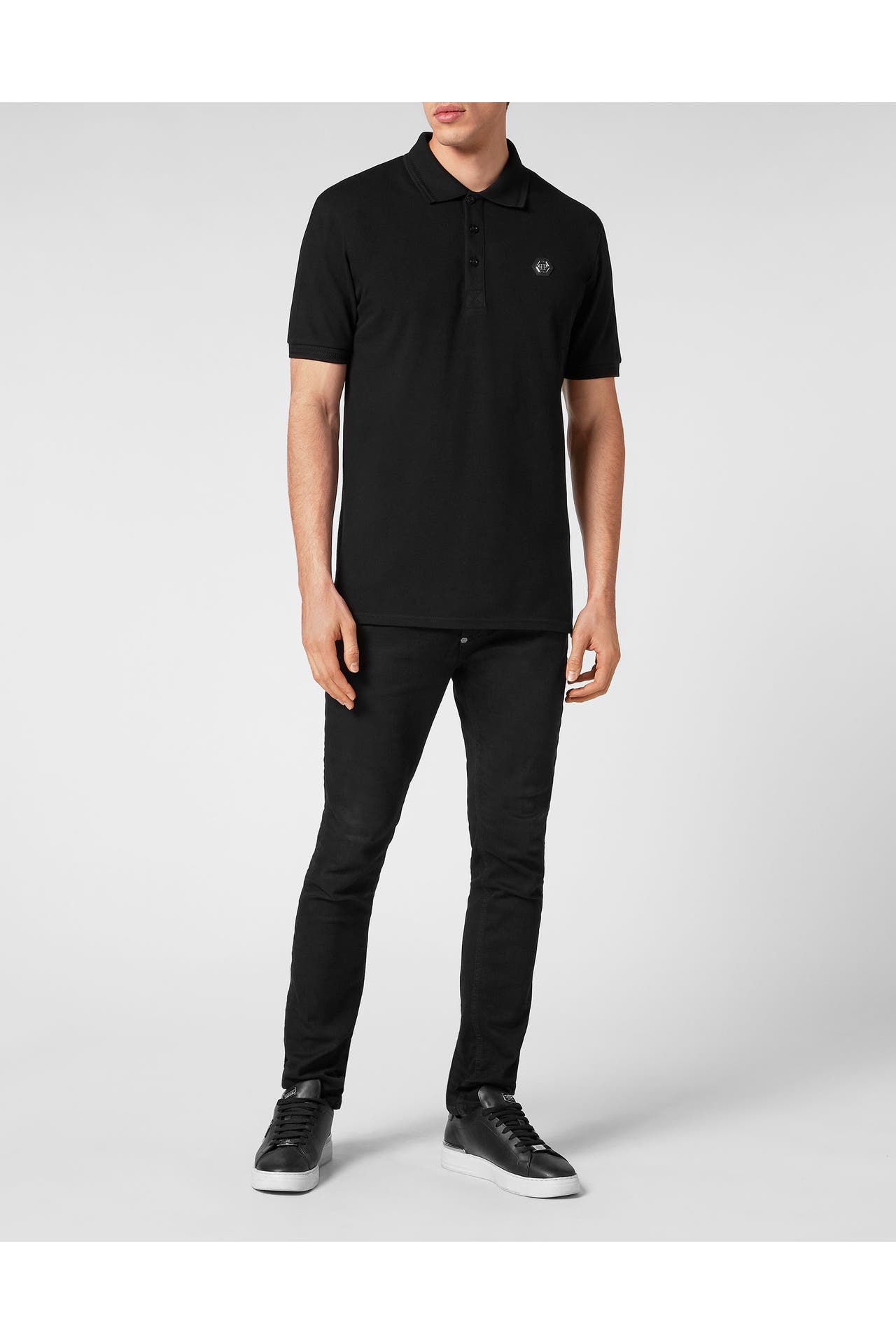 PHILIPP PLEIN Polo-Shirt GOTHIC PLEIN 02 | black, Bild 1