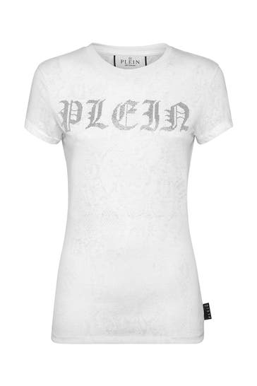 PHILIPP PLEIN T-Shirt GOTHIC PLEIN 01 | white