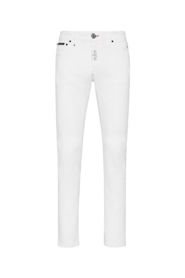 PHILIPP PLEIN Jeans HEXAGON 01GD | SnowWhite(norotture) Straight