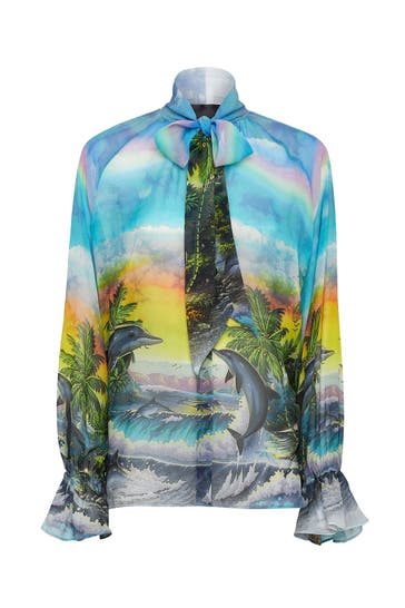 PHILIPP PLEIN Casual-Bluse HAWAII 22 | turquoise