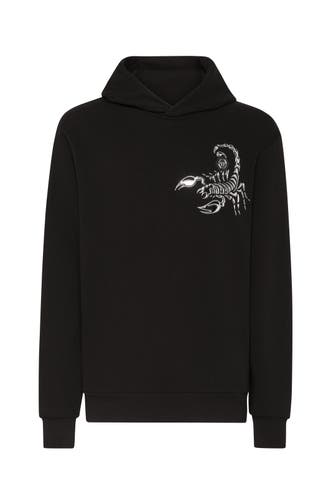 PHILIPP PLEIN Hoodie SCORPION 0270 | black/silver