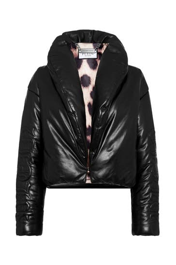 PHILIPP PLEIN Lederjacke SKULL&BONES 02 | black