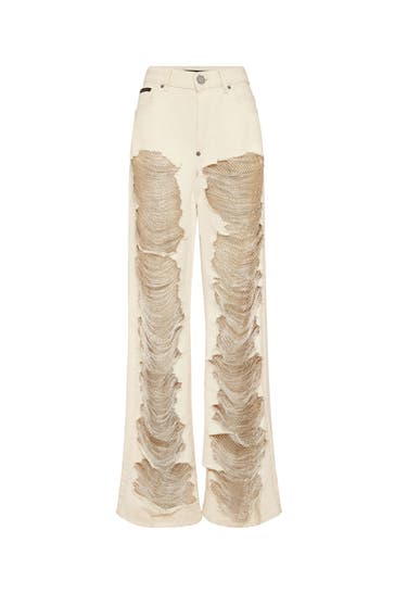 PHILIPP PLEIN Jeans 06WN | WIND WIZARDS BEIGE Straight