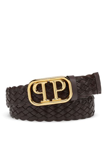 PHILIPP PLEIN Casual-Gürtel 0494 | brown/gold