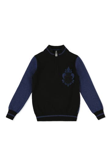 BILLIONAIRE Langarmshirt LOVE 0214 | black/darkblue