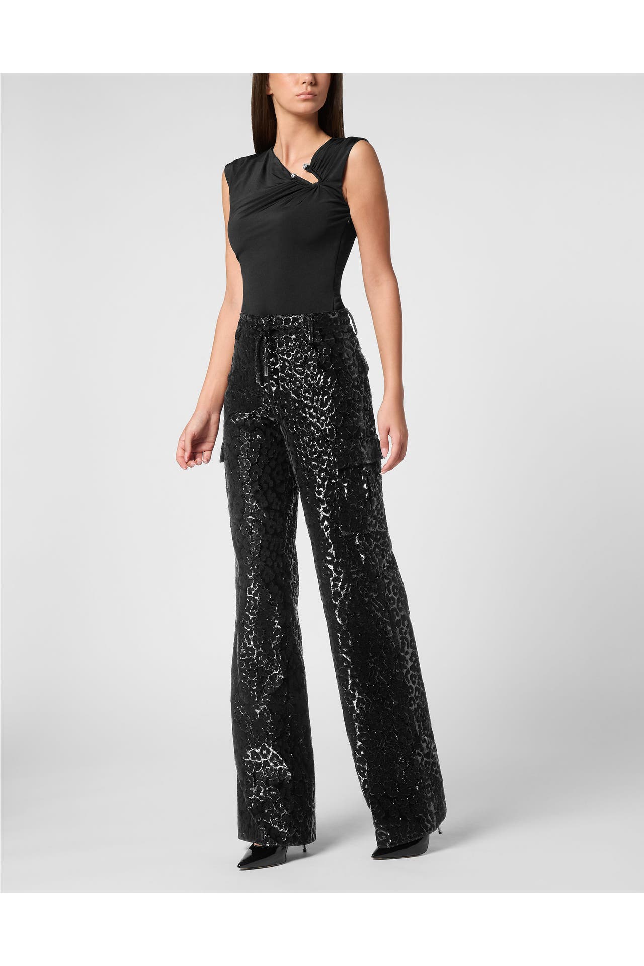 PHILIPP PLEIN Business-Hose 02 | black Cargo, Bild 1