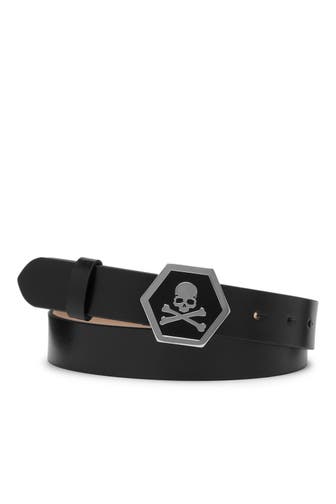 PHILIPP PLEIN Gürtel SKULL 0291 | black/nickel