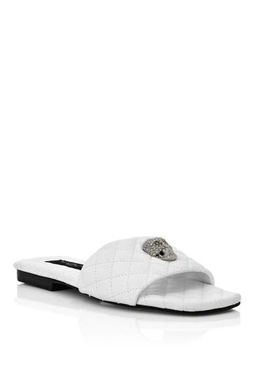 PHILIPP PLEIN Sandaletten SKULL 01 | white