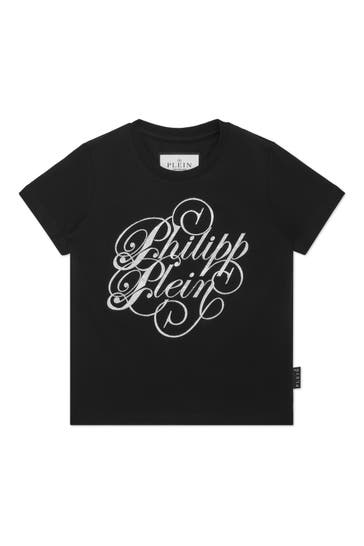 PHILIPP PLEIN T-Shirt COURSIVE 02 | black