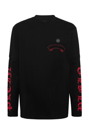 PHILIPP PLEIN T-Shirt Rundhalsausschnitt Ls