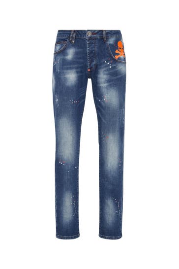 PHILIPP PLEIN Jeans SKULL&BONES 08DN | ClockworkOrange Straight