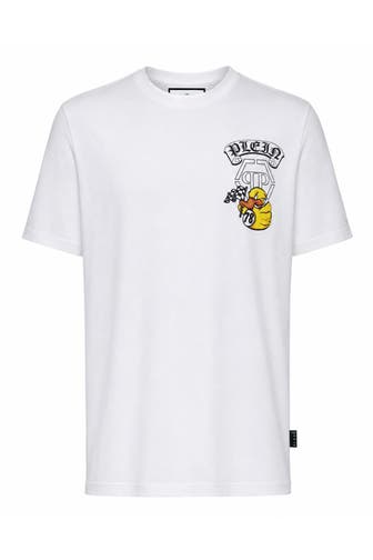 PHILIPP PLEIN Kurzarm-Rundhals-T-Shirt DUCK