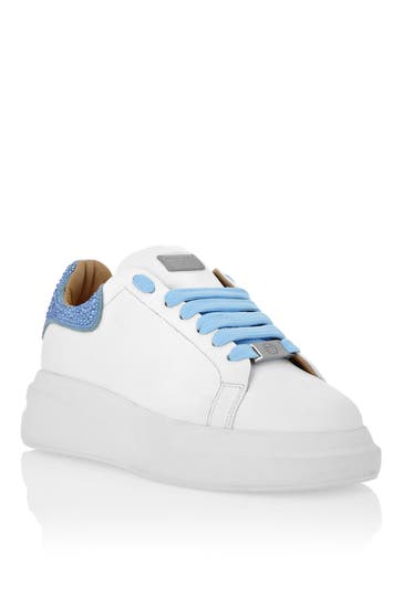 PHILIPP PLEIN Sneaker MONOGRAM 0107 | white/lightblue