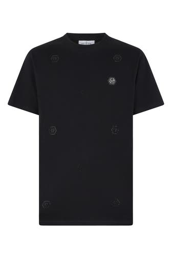 PHILIPP PLEIN Kurzarm-Rundhals-T-Shirt MONOGRAM