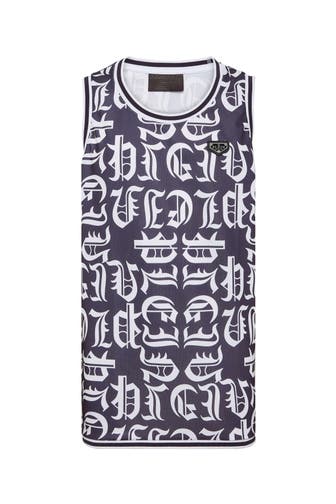 PHILIPP PLEIN Tank Top GOTHIC PLEIN 24 | navy