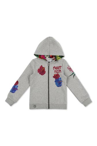 PHILIPP PLEIN Hoodie Sweatjacket Flowers