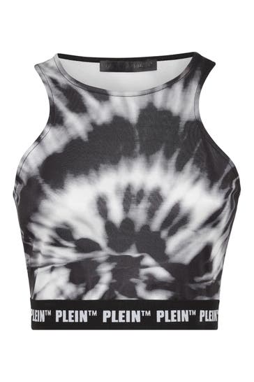 PHILIPP PLEIN Top TIE DYE 0201 | black/white