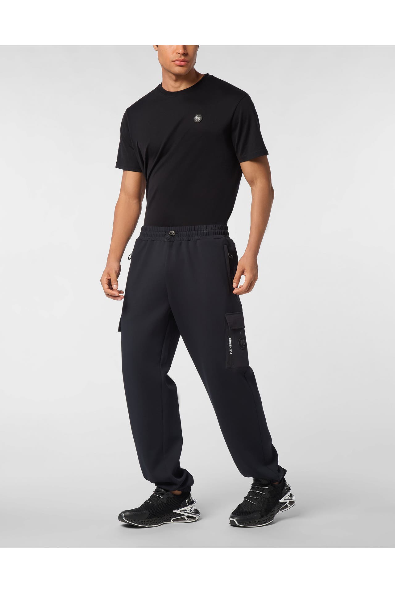 PLEIN SPORT Sweatpant 02 | black Wide/ Loose Fit, Bild 1