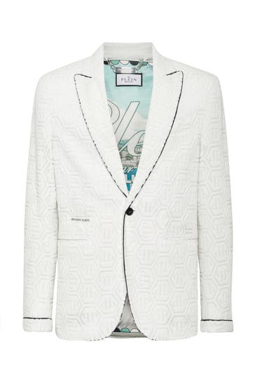 PHILIPP PLEIN Business-Sakko MONOGRAM 01 | white Slim Fit
