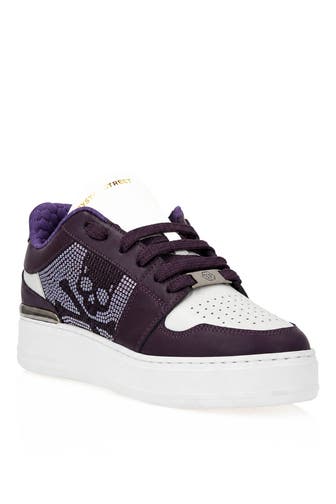 PHILIPP PLEIN Sneaker SKULL 0173 | white/purple