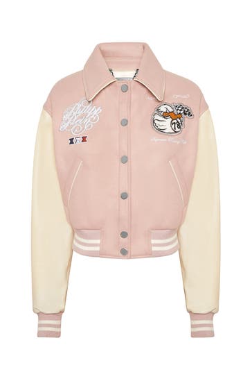 PHILIPP PLEIN Lederjacke DUCK 62 | nudepink