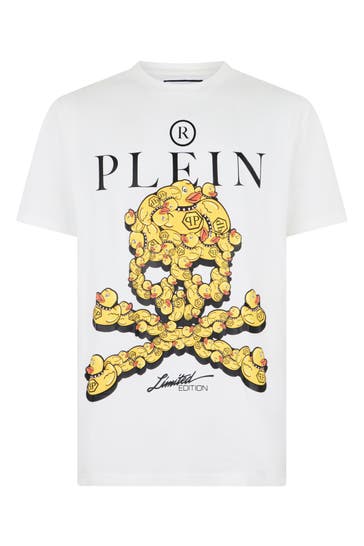 PHILIPP PLEIN Jersey T-Shirt Plein Duck Skull