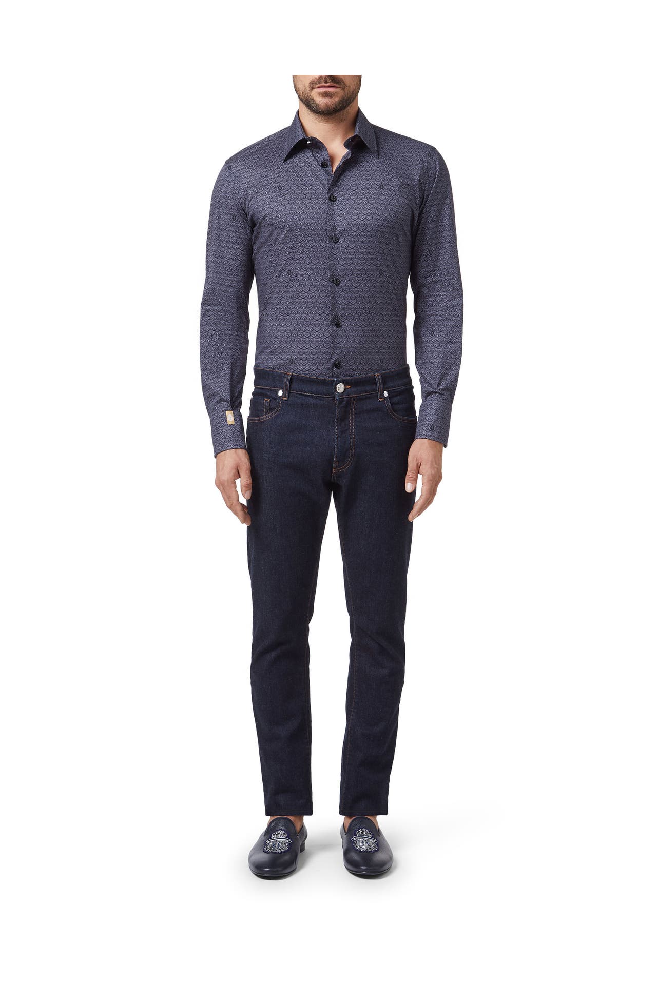 BILLIONAIRE Business-Hemd LION 02 | black Slim Fit, Bild 1