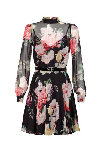 PHILIPP PLEIN Kleid FLOWERS 02 | black