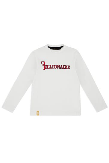 BILLIONAIRE Langarmshirt STATEMENT 01 | white