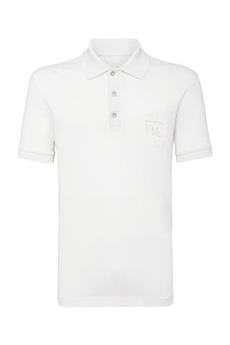 BILLIONAIRE Polo-Shirt CREST 01 | white