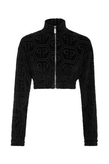 PHILIPP PLEIN Sweatjacke MONOGRAM 02 | black