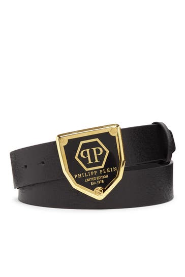 PHILIPP PLEIN Casual-Gürtel HEXAGON 0216 | black/gold