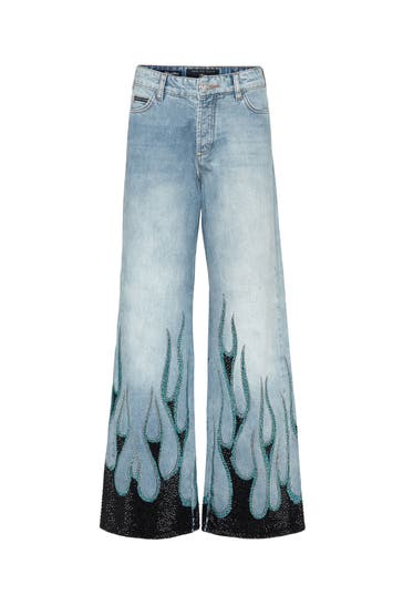 PHILIPP PLEIN Jeans FLAME 13MI | Salt'N'Pepa Straight