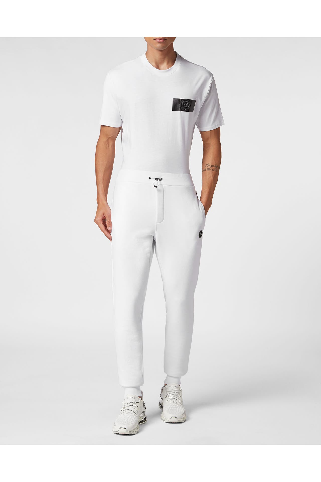 PLEIN SPORT Sweatpant 01 | white Wide/ Loose Fit, Bild 1