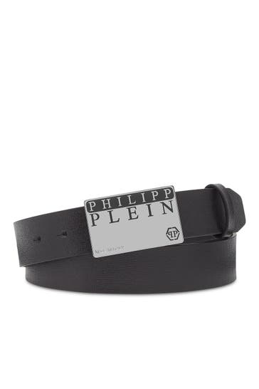 PHILIPP PLEIN Casual-Gürtel 0291 | black/nickel