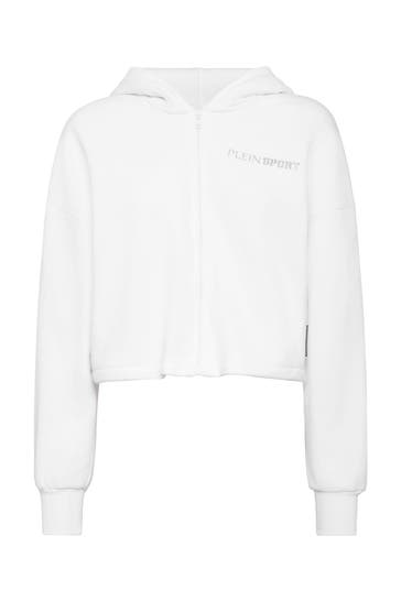PLEIN SPORT Sweatjacke SCRATCH 01 | white