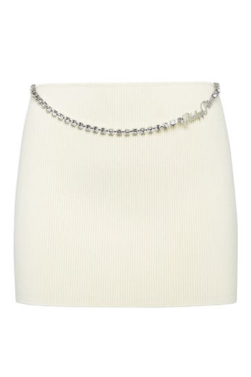 PHILIPP PLEIN Minirock SIGNATURE 01 | white