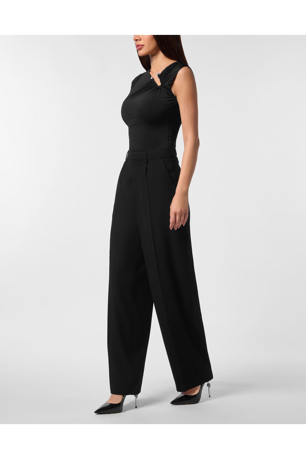 PHILIPP PLEIN Business-Hose 02 | black Loose Fit, Bild 1