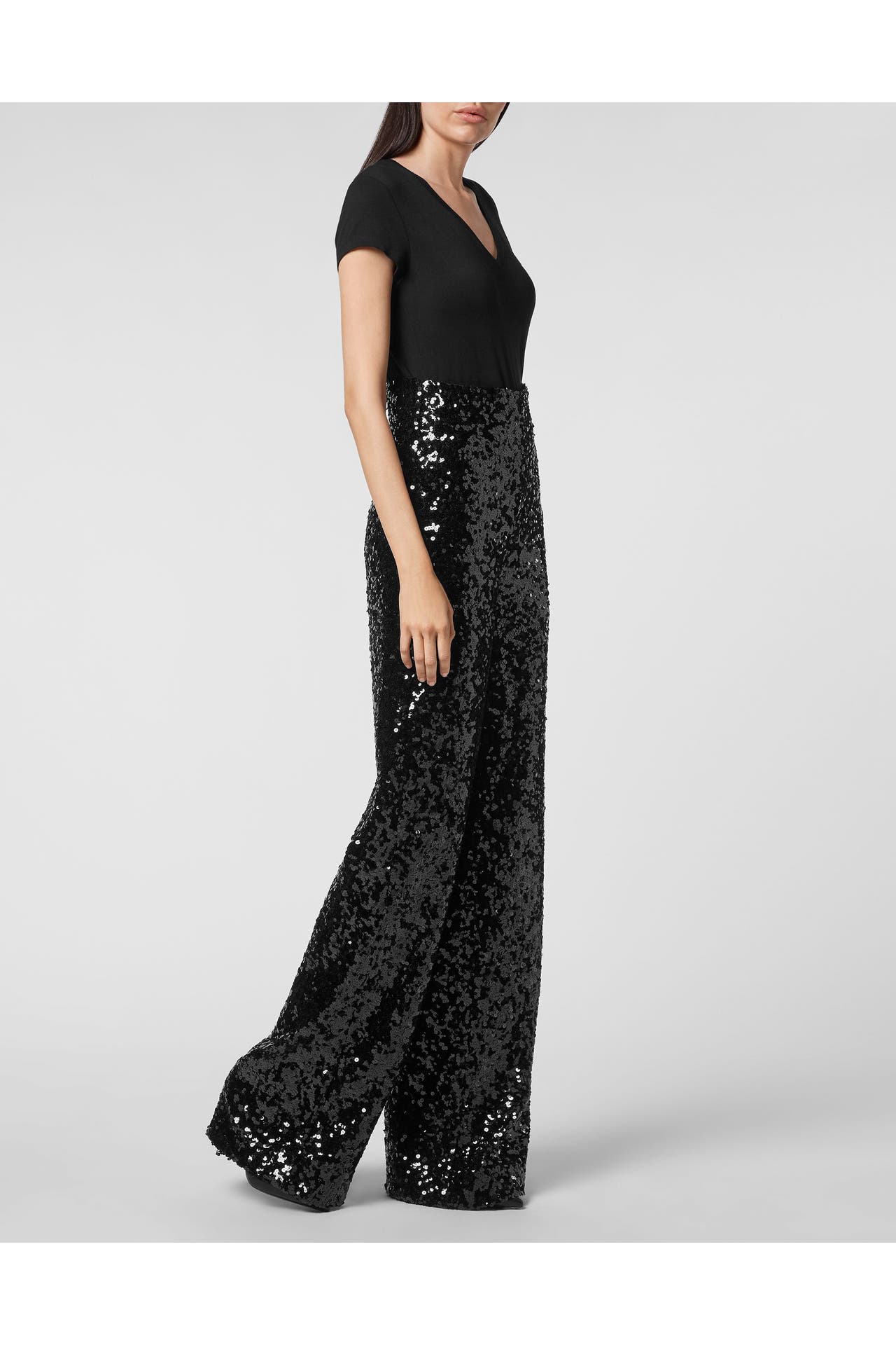 PHILIPP PLEIN Business-Hose GOTHIC PLEIN 02 | black Highwaist, Bild 1